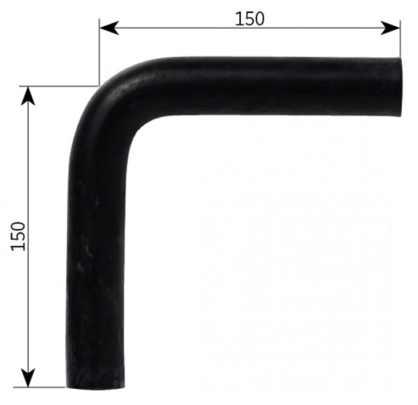 Gummivinkel 150x150mm