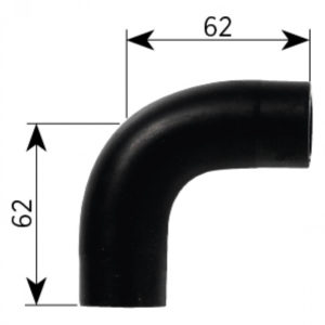 Gummivinkel 62x62mm